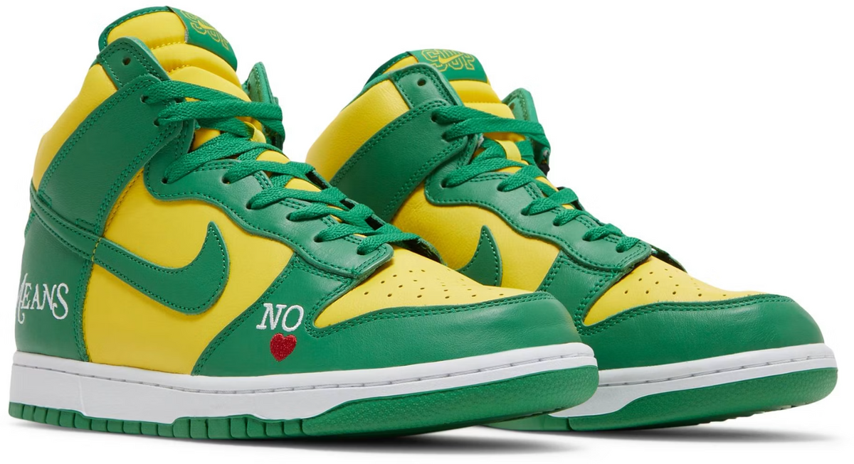DN3741-700 Supreme à Nike SB Dunk High By Any Means "Brazil" (Men's)