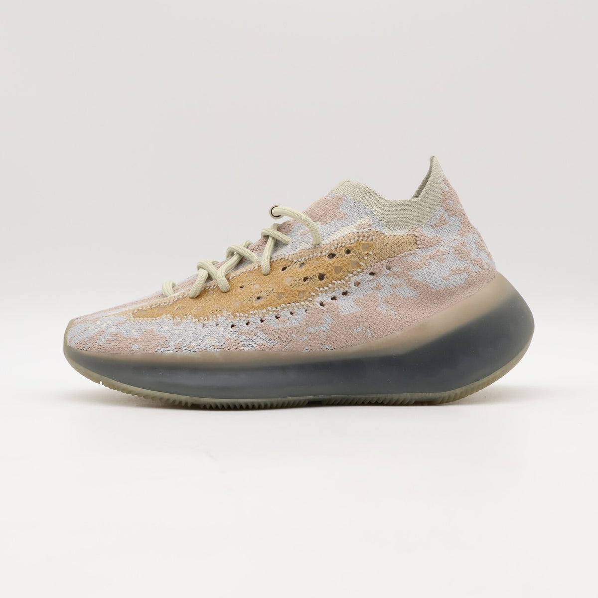 FZ1269 adidas Yeezy Boost 380 Pepper Light Grey Beige Red Sand Brown (Men's)