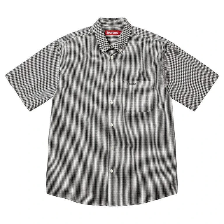 Supreme Gingham S/S Shirt Black