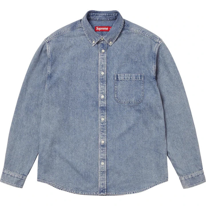Supreme Applique Denim Shirt Indigo