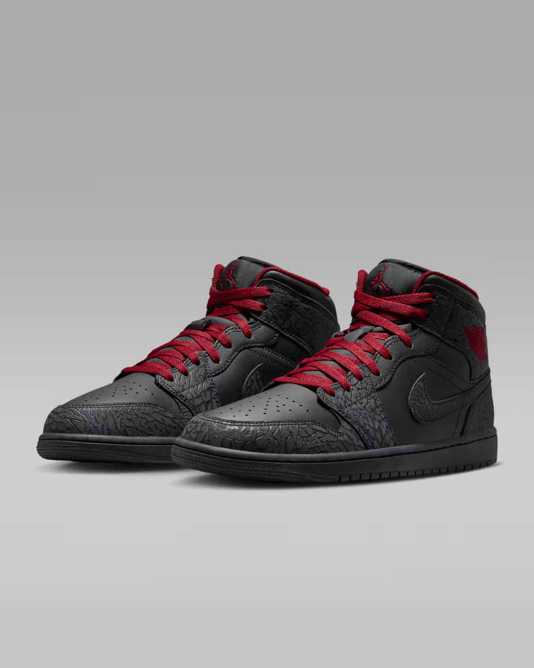 IX3527-010 Nike Air Jordan 1 Mid "Elephant Print" (Men's)