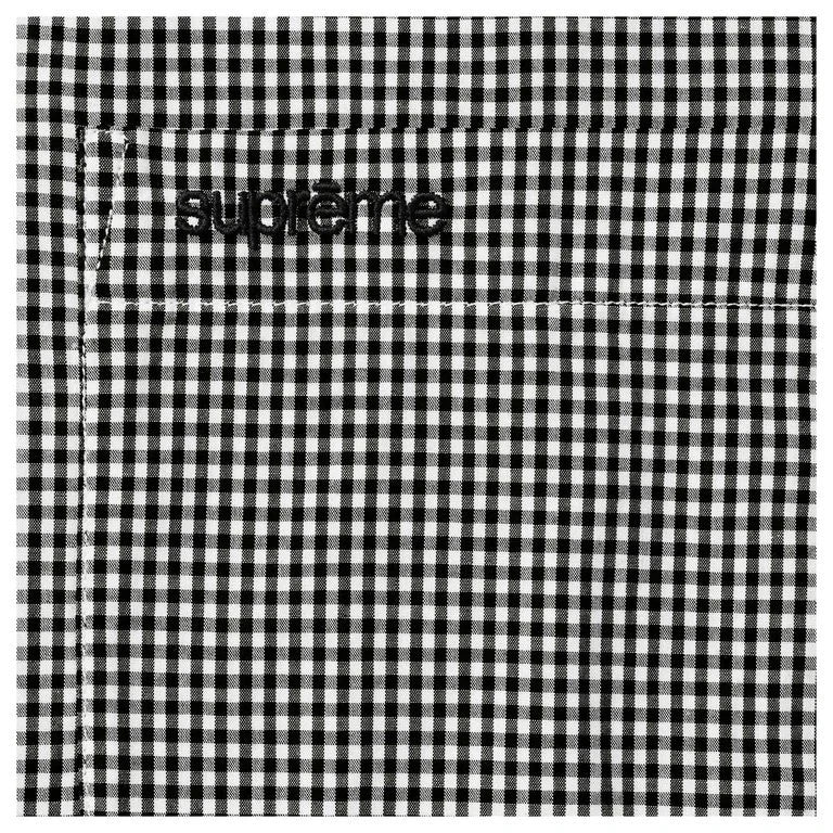 Supreme Gingham S/S Shirt Black