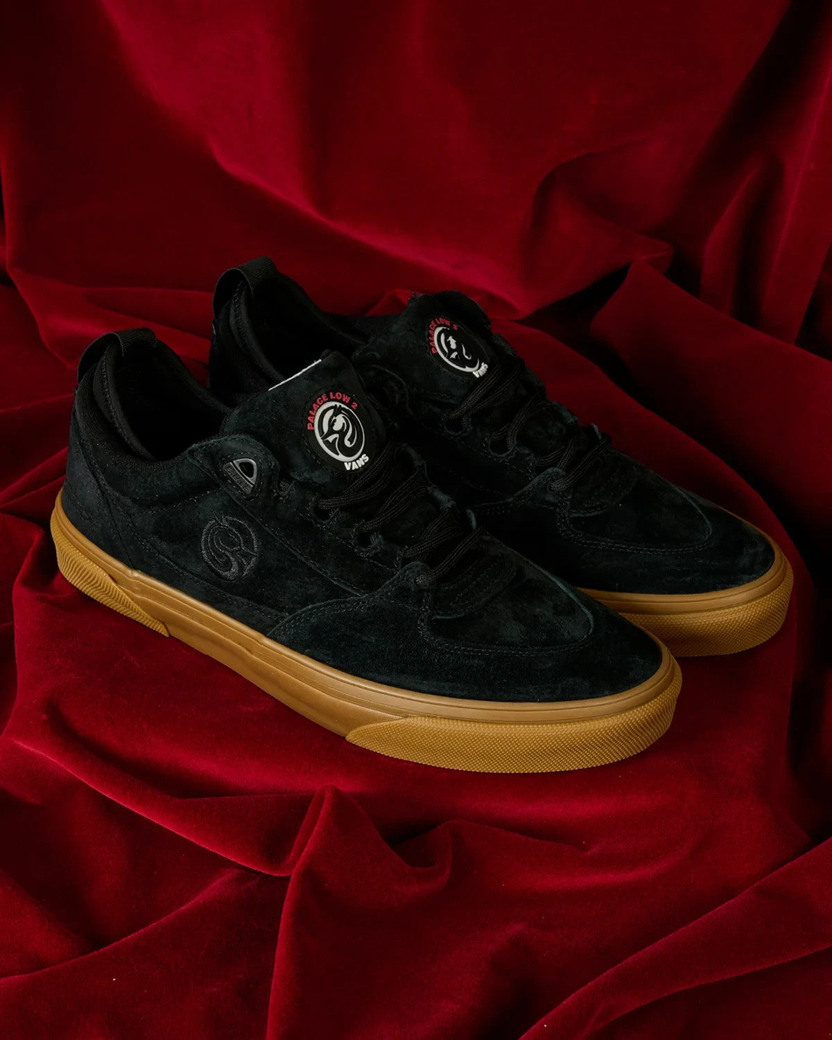 VN000VBFB9M Palace Skateboards Vans Skate Palace Low 2 Black Gum (Men's)