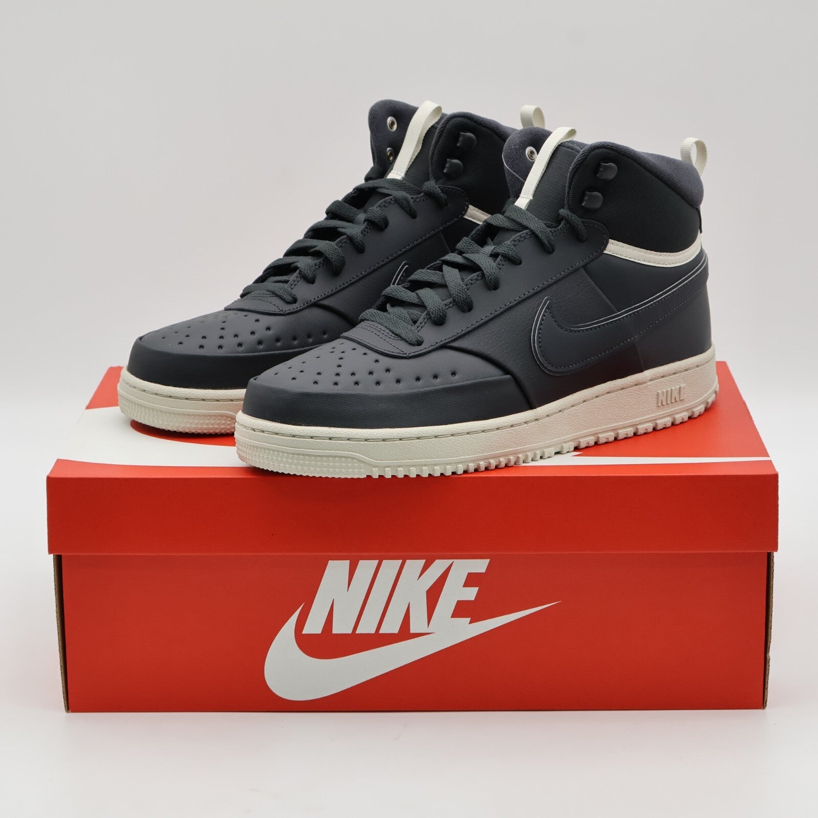 DR7882-003 Nike Court Vision Mid Dark Smoke Grey Light Bone (Men's)