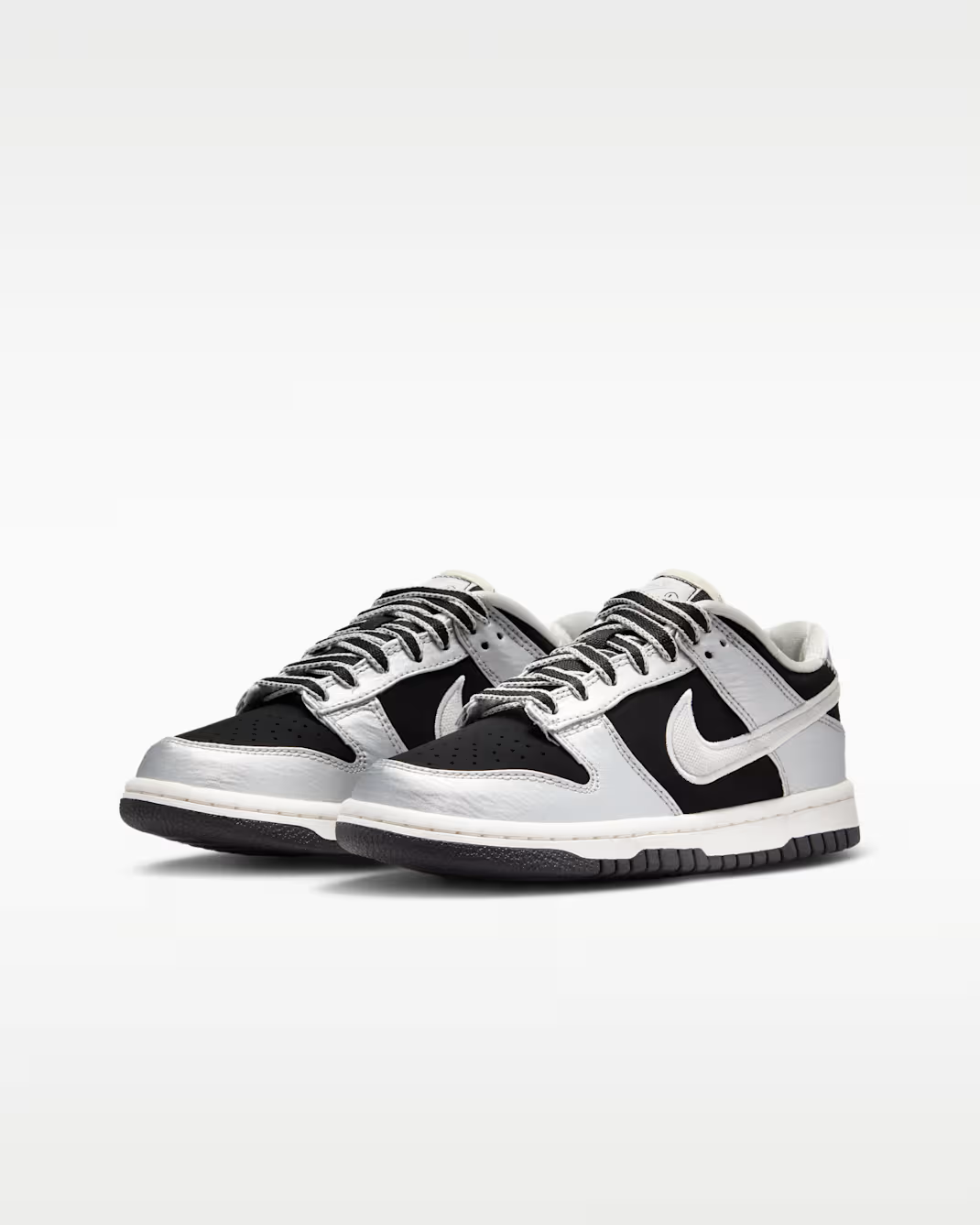 IV5971-001 Nike GS Dunk Low LV8 "Metallic Silver/Black"
