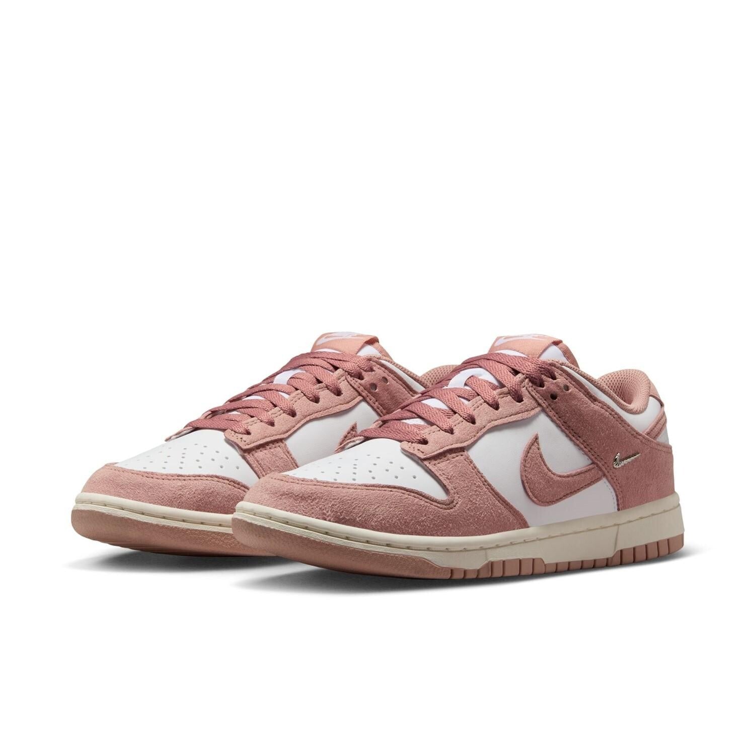 IB4417-102 NIKE DUNK LOW WHITE PINK (Women's)