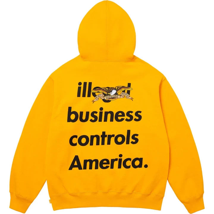 Supreme ANTIHERO Hooded Sweatshirt Mustard