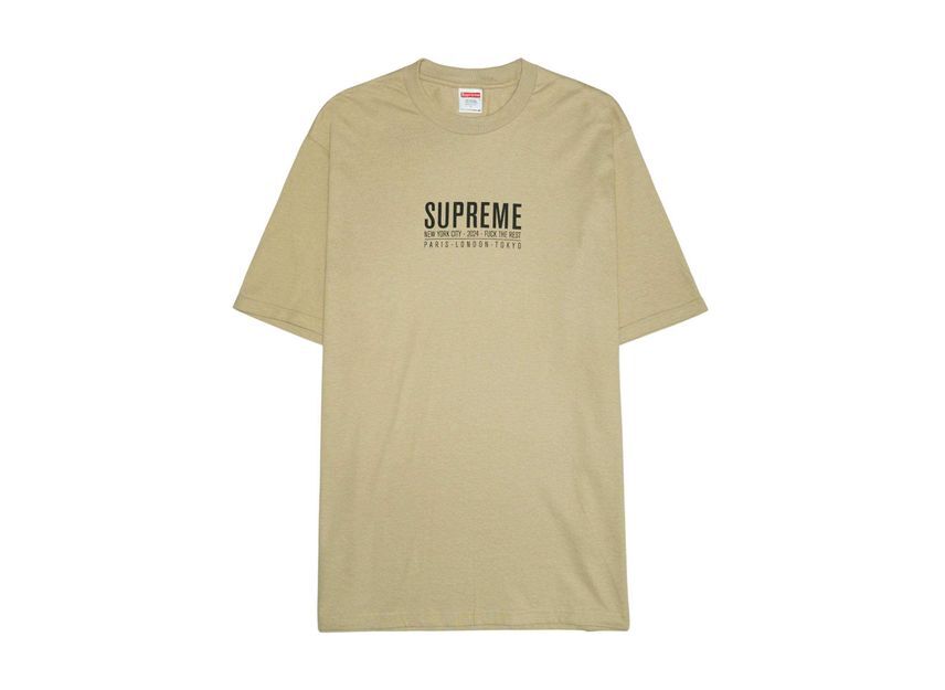 Supreme Paris Tee Khaki