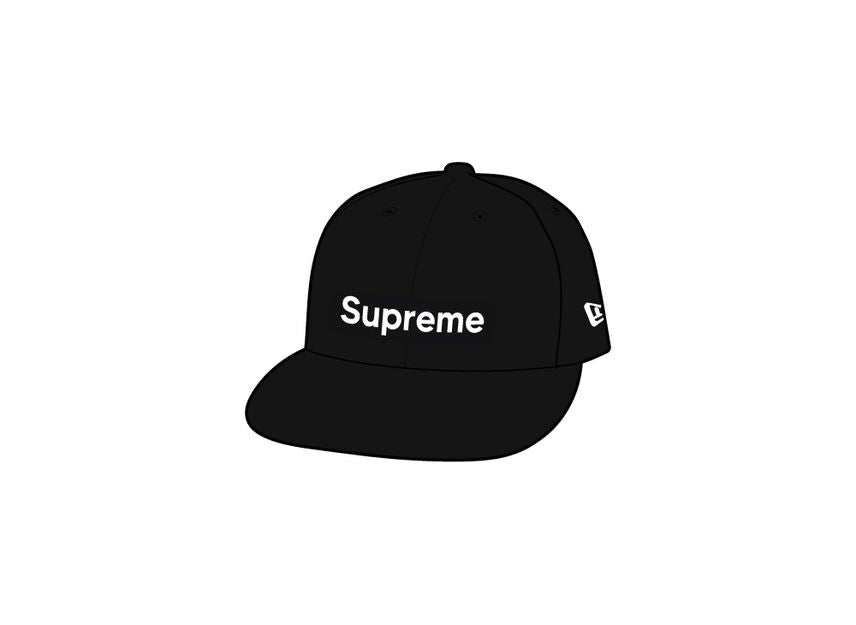 Supreme Brushed Wool Box Logo New Era Black
