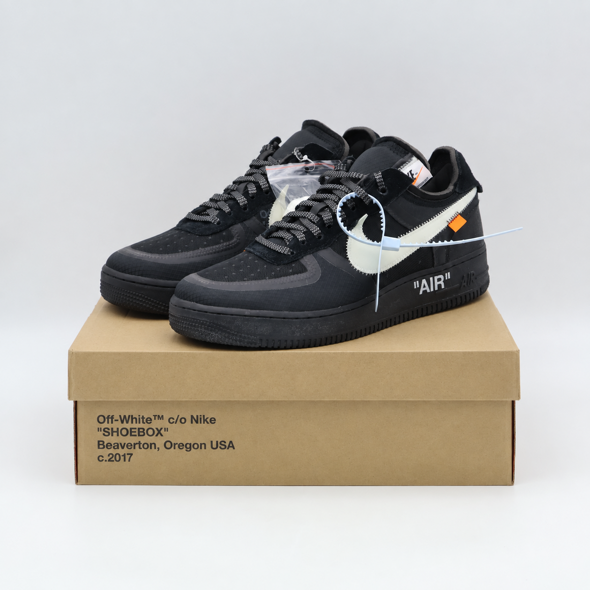 AO4606-001 Off-White à Nike Air Force 1 Low Black (Men's)