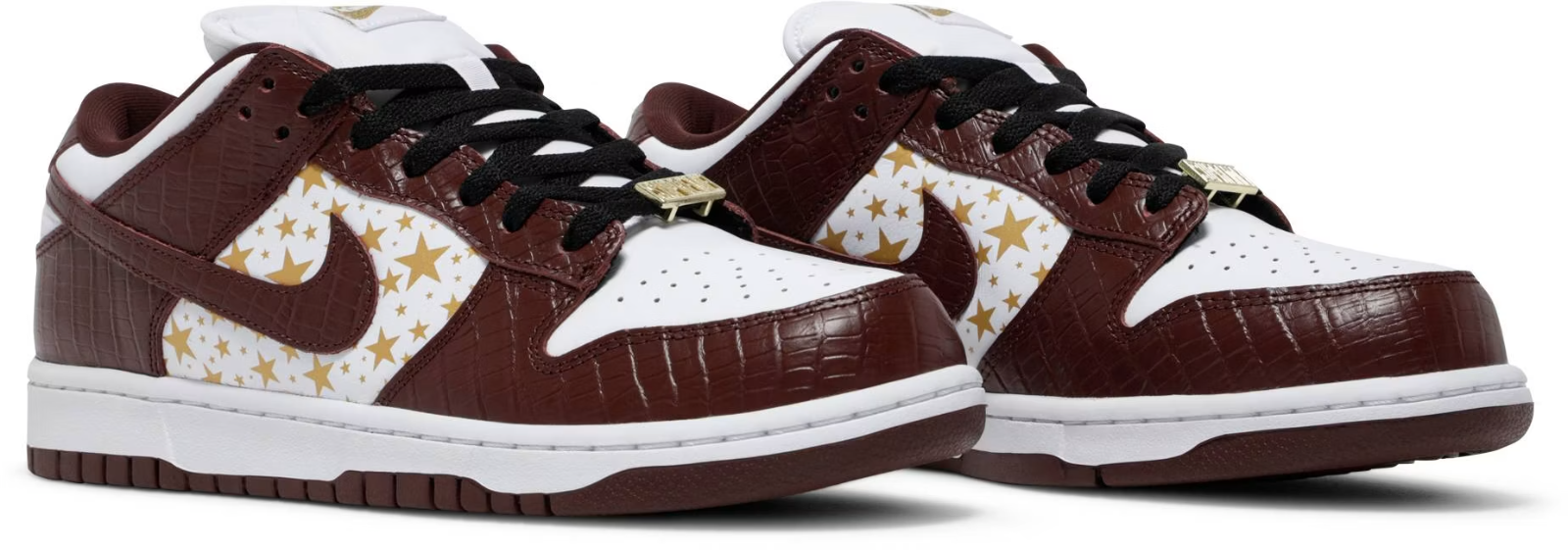 DH3228-103 Supreme à Nike SB Dunk Low OG QS Gold Stars (Men's)