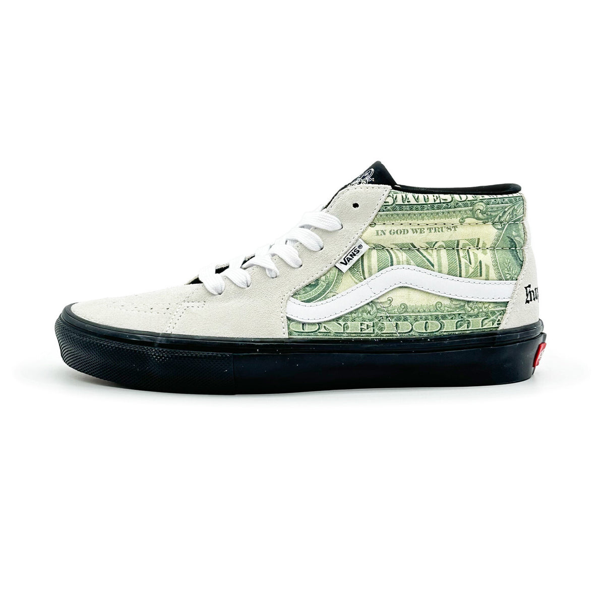 SUP-VANS-23SS-SGM-W Supreme à Vans Doller Skate Grosso Mid White