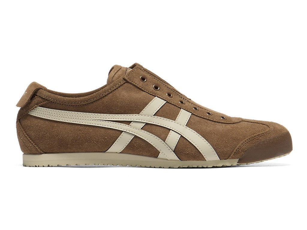 1183C157-202 Onitsuka Tiger Mexico 66 Slip-On "Brown Storm/Putty" (Men's)