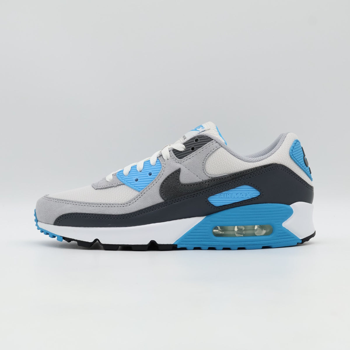 DM0029-019 Nike Air Max 90 Platinum Tint Blue Lightning Wolf Grey (Men's)