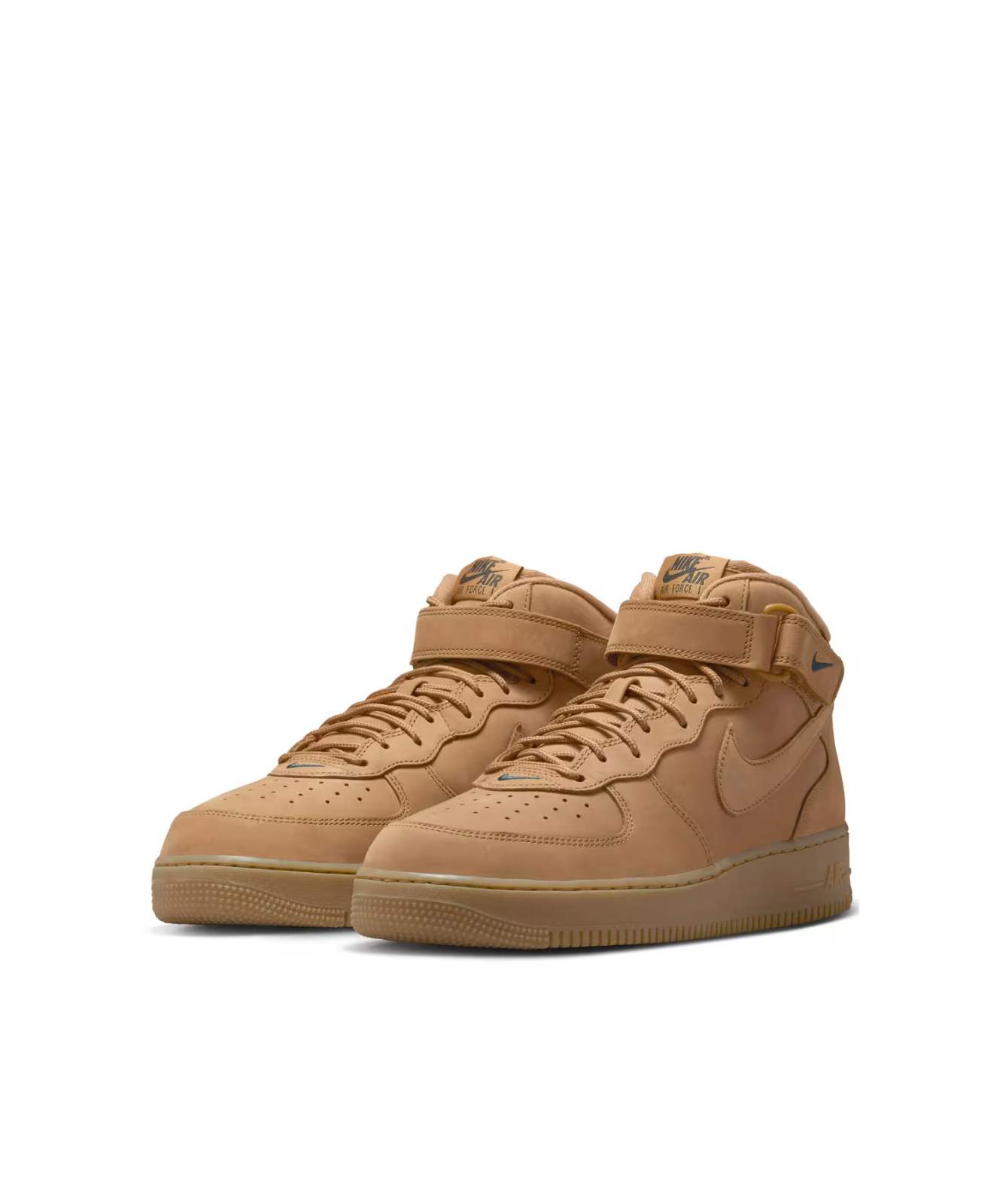 715889-200-2025 Nike Air Force 1 '07 Mid "Flax/Outdoor Green" (2025) (Men's)