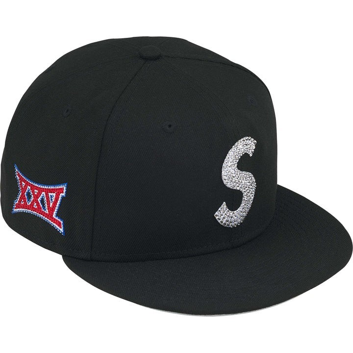 Supreme Swarovski S Logo New Era Black