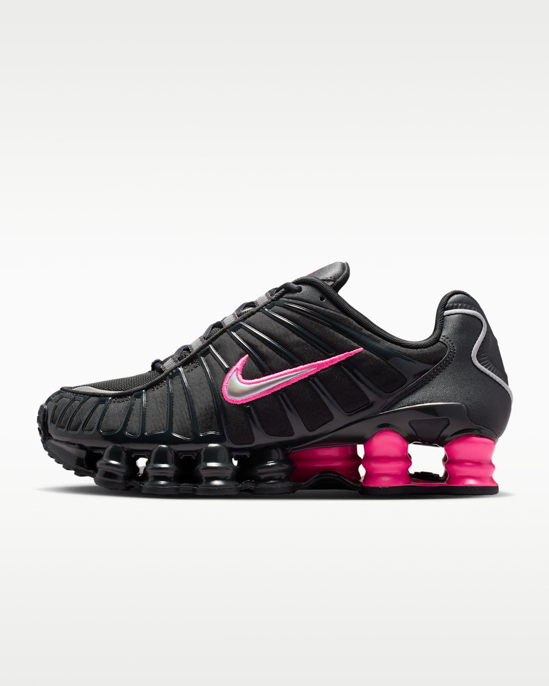 IQ0273-045 Nike Shox TL Off Noir Hyper Pink Metallic Silver (Women's)