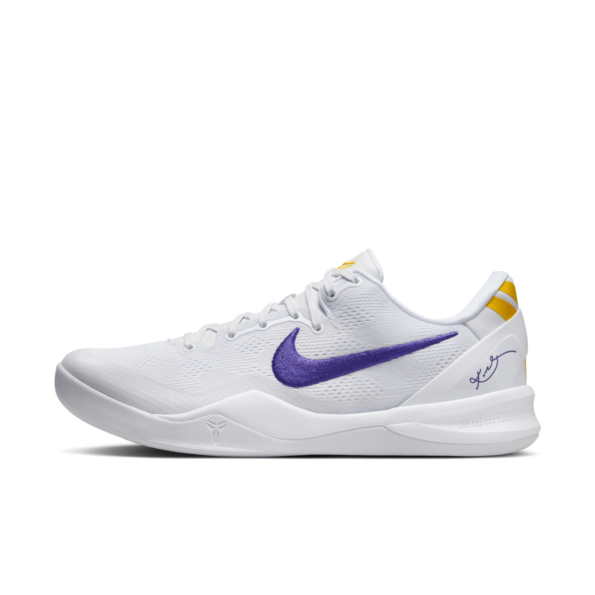 HF9550-100 Nike Kobe 8 Protro White and Court Purple (Men's)