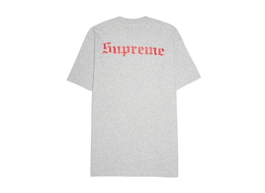 Supreme Snow White Tee Heather Grey