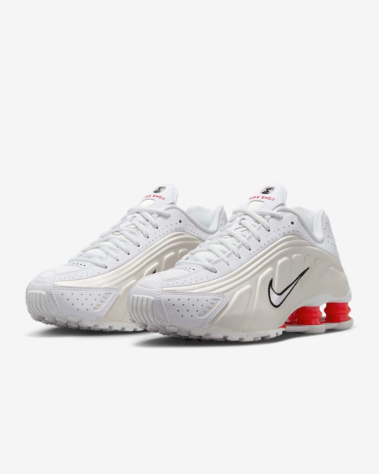 AR3565-103 Nike Shox R4 White Phantom Picante Red White (Women's)