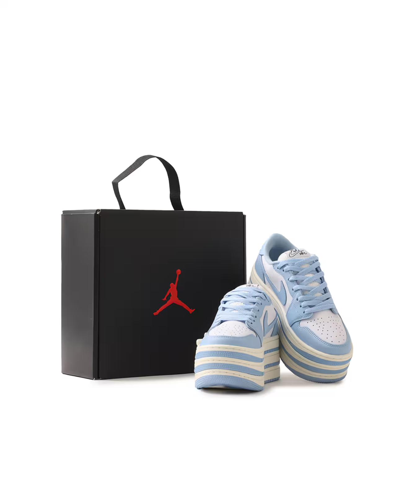 HV8288-402 Nike Air Jordan 1 Triple Stack Psychic Blue (Women's)