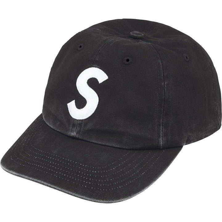 Supreme Pigment Coated 2-Tone S Logo 6-Panel Black