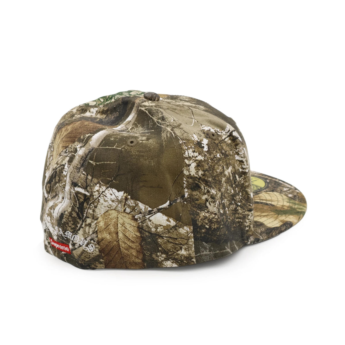 Supreme Gold Cross S Logo New Era RealTree Camo