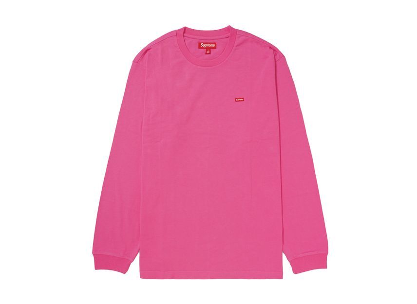 Supreme Small Box L/S Tee Pink (25SS)