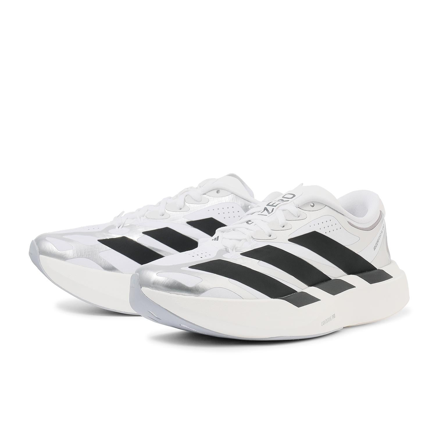 KI4782 adidas Adizero Evo SL EXO Cloud White Core Black Iron Metallic (Women's)
