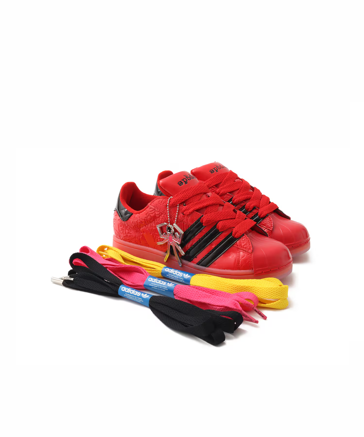 KJ7005 Sp5der adidas Superstar Red Core Black (Men's)