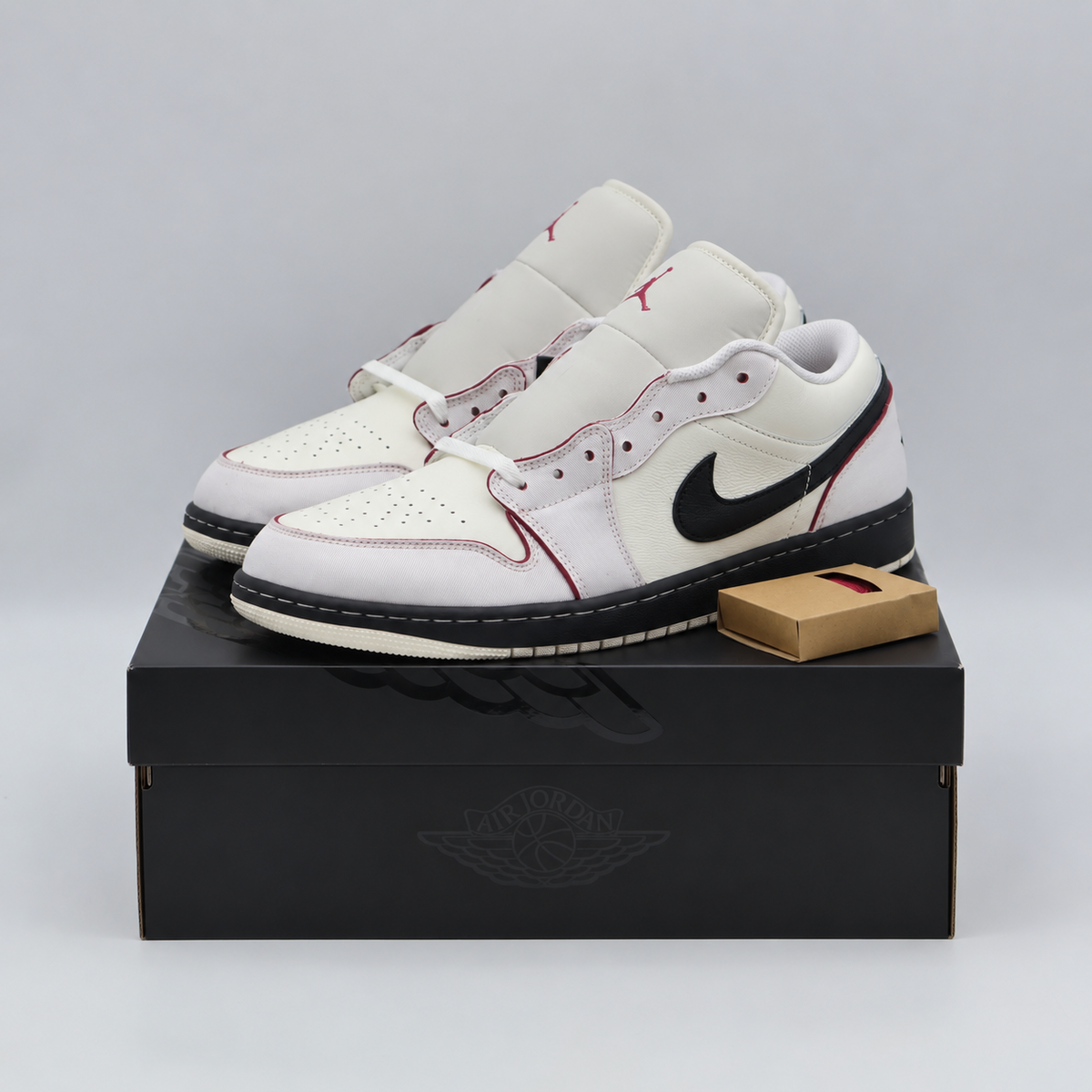 IV5325-133 Nike Air Jordan 1 Low SE Sail Black Sweet Beet (Men's)