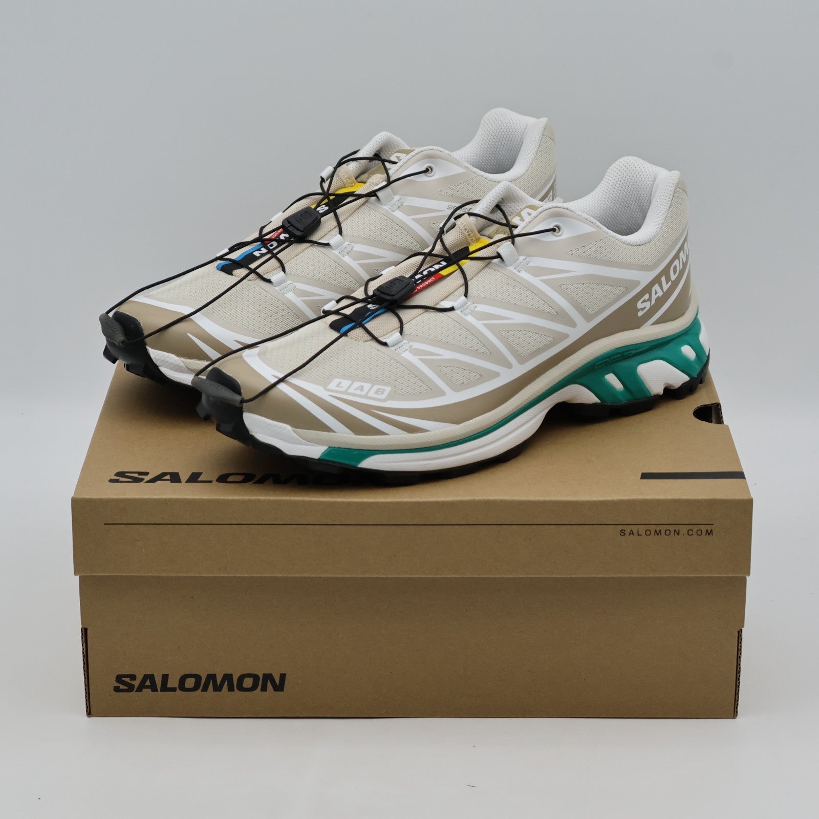 L47864300 Salomon XT-6 Rainy Day Chinchilla Dynasty Green (Men's)