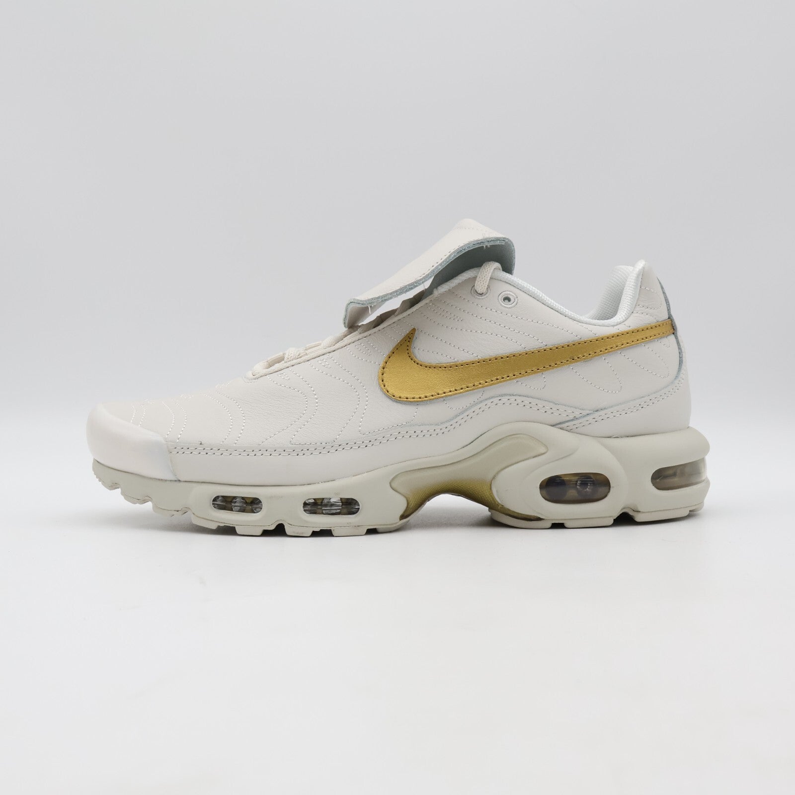 HV2541-001 Nike Air Max Plus Tiempo Phantom and Metallic Gold (Men's)