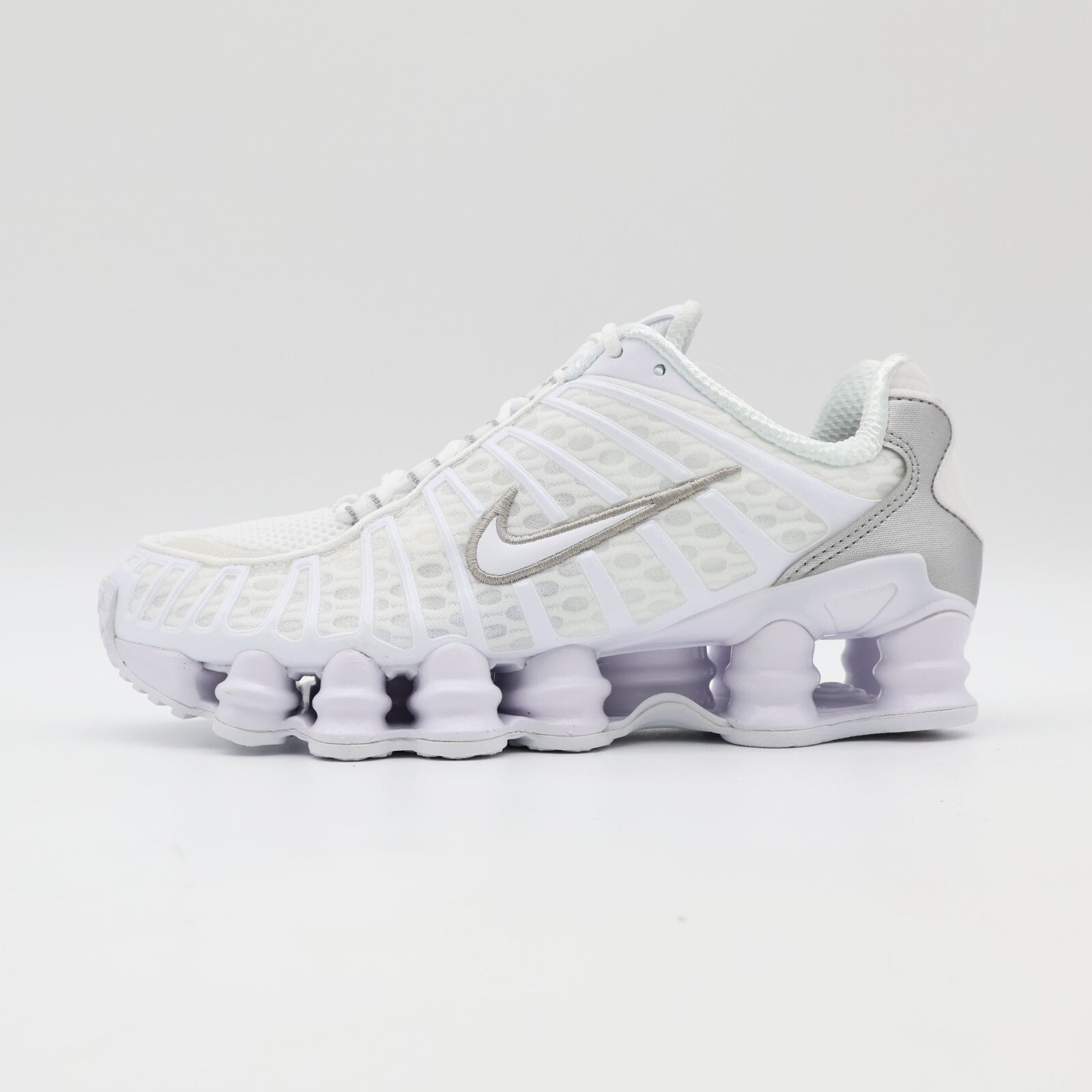 AR3566-100 Nike Shox TL White Max Orange Metallic Silver (Women's)