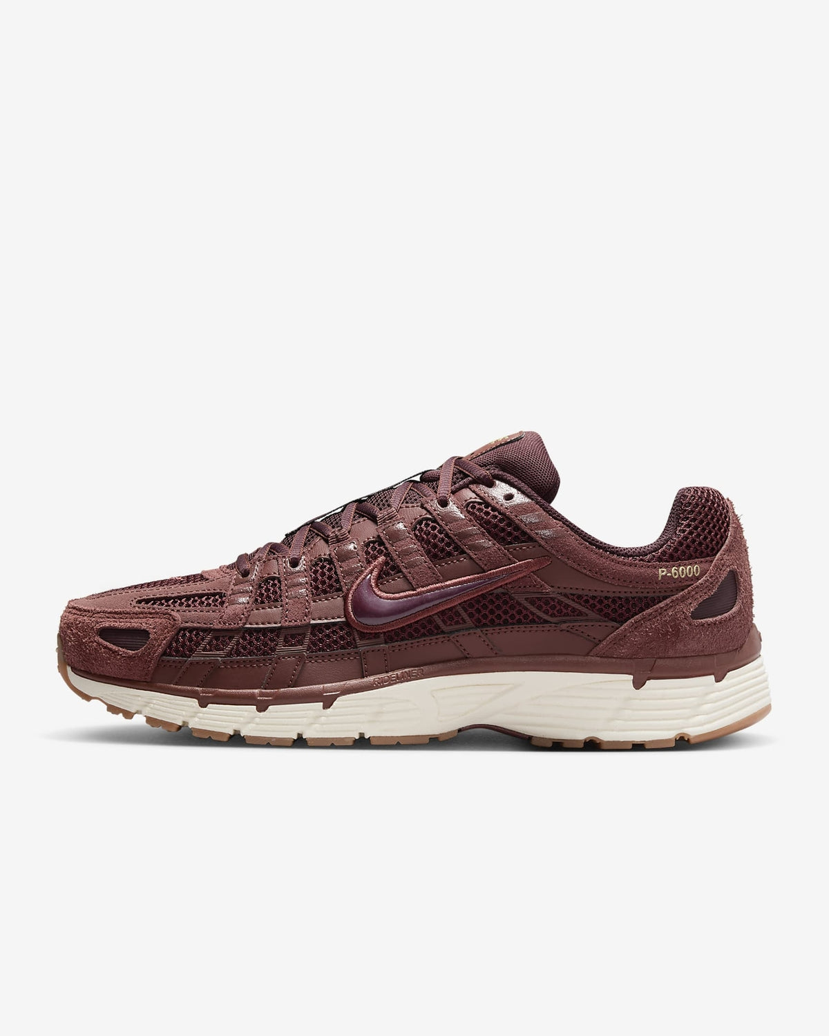HF0015-200 Nike P-6000 SE Dark Pony Metallic Gold Pale Ivory Burgundy (Men's)