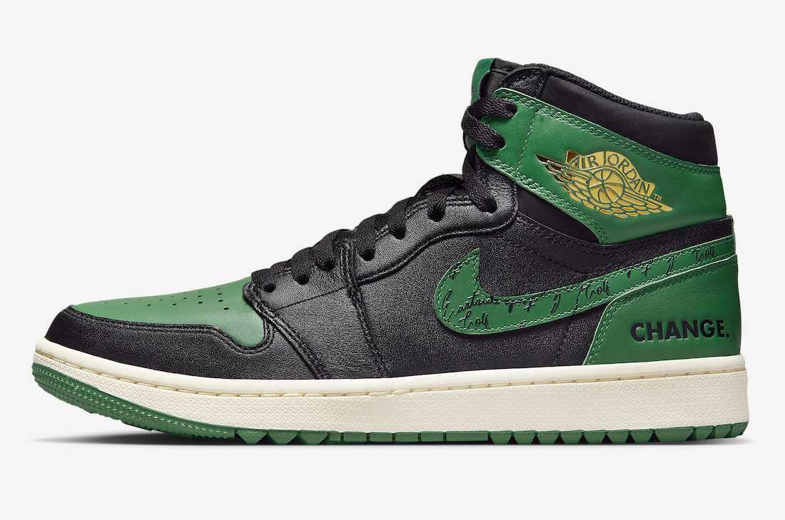 FJ0849-001 Eastside Golf Nike Air Jordan 1 High Golf Malachite 1961 (Men's)