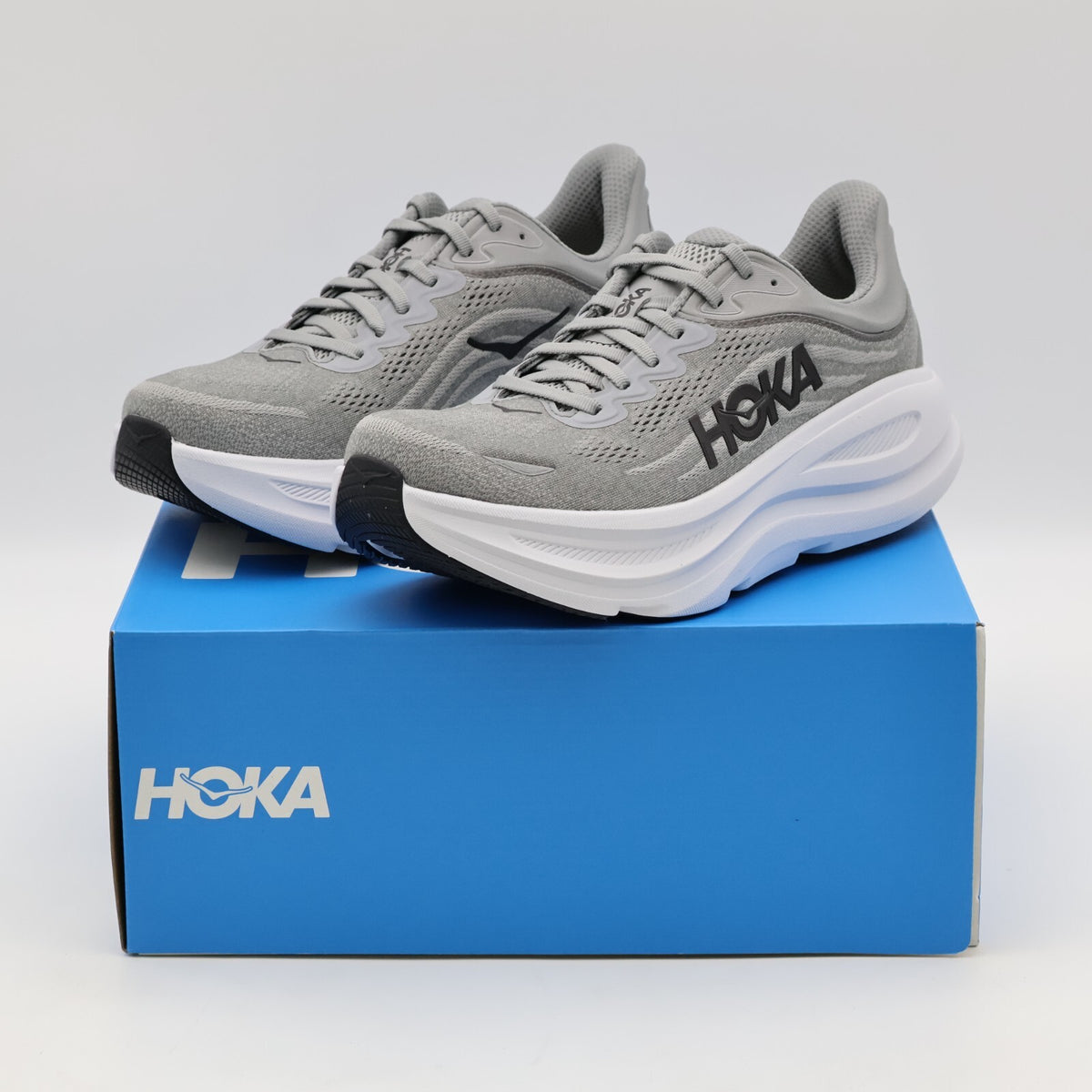1162011-GCTC HOKA BONDI 9 GALACTIC GREY STELLAR GREY (Men's)