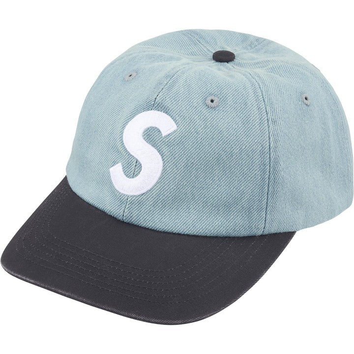Supreme Pigment Coated 2-Tone S Logo 6-Panel Denim