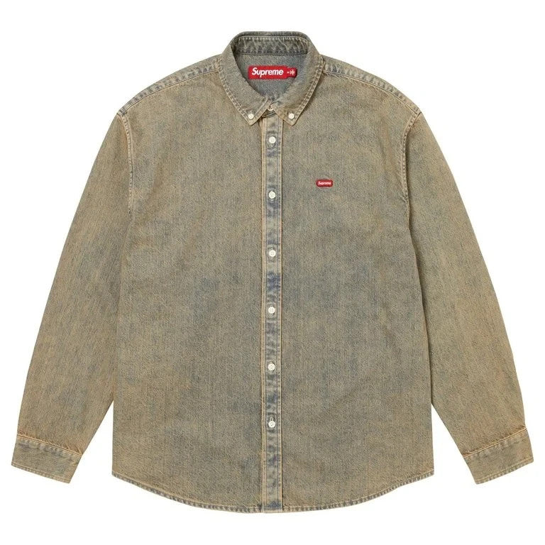 Supreme Small Box Denim Shirt Dirty Indigo