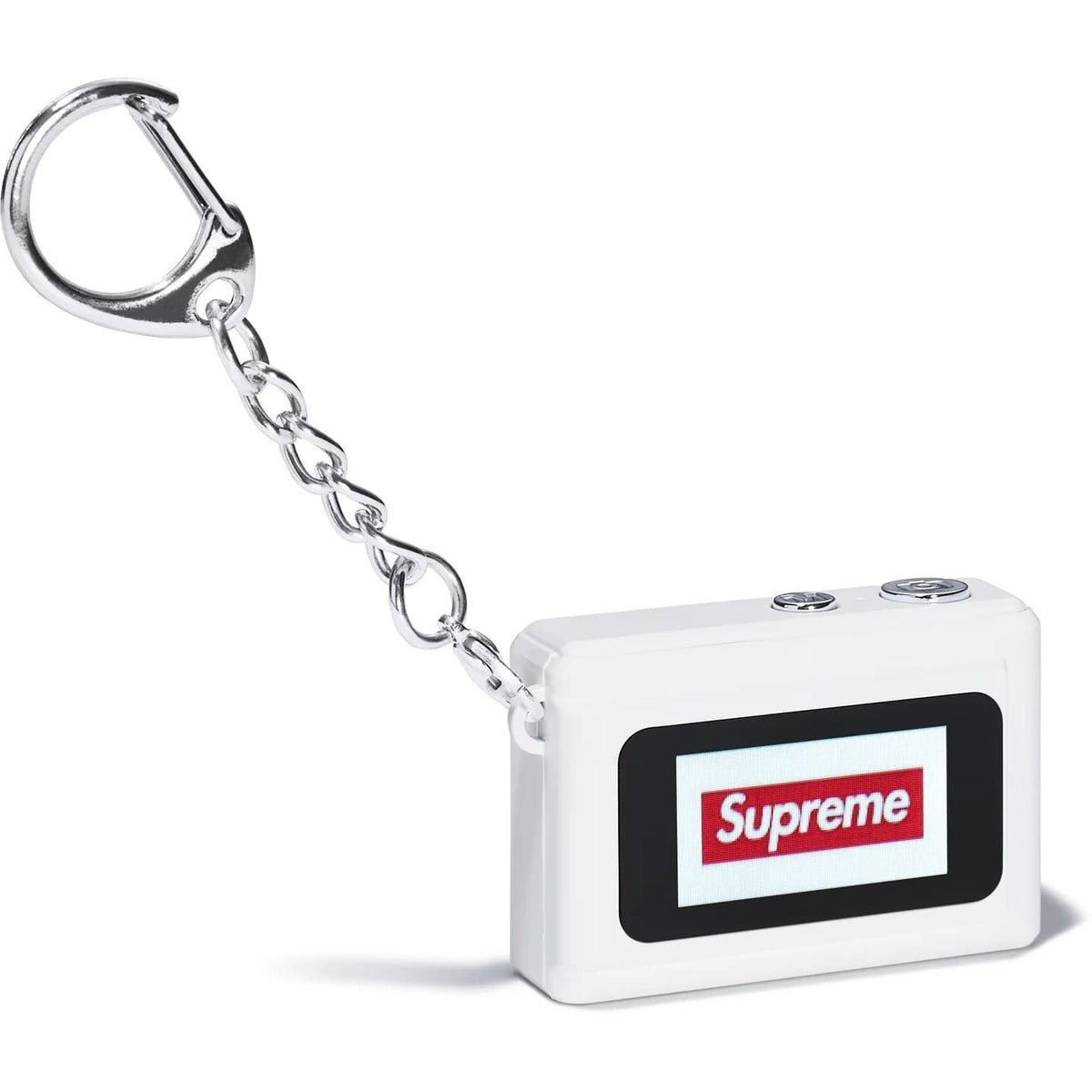 Supreme Digital Camera Keychain White