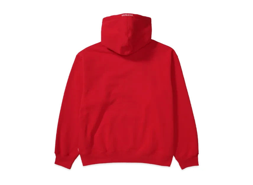 Supreme Devil S Logo Zip Up Hooded Sweatshirt "Red"