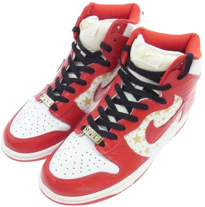 307385-161 Supreme à Nike SB Dunk High "Red Stars" (Men's)