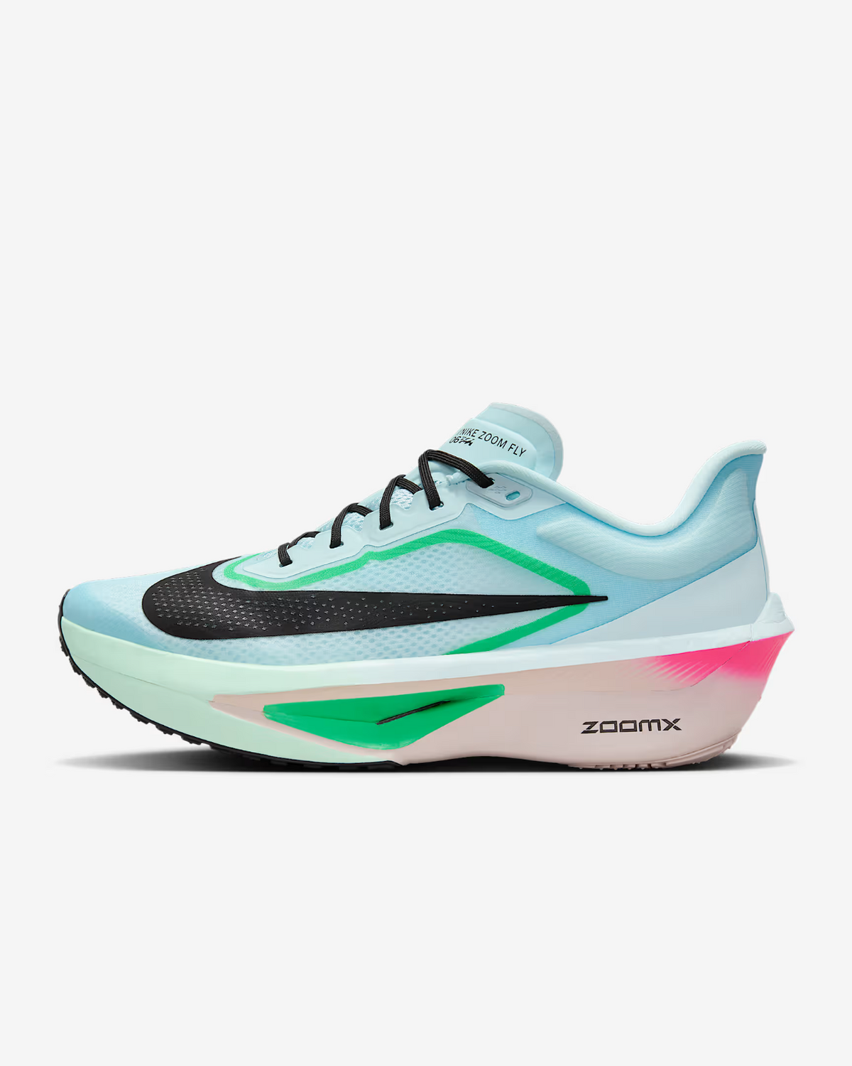 FN8454-402 Nike Zoom Fly 6 Glacier Ice Hyper Pink Green Shock Black (Men's)