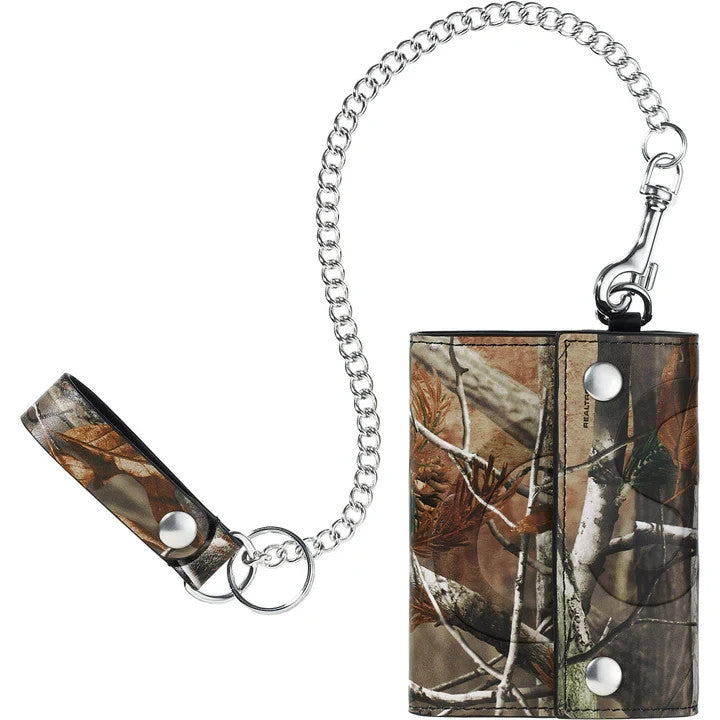 Supreme Leather Chain Wallet (25FW) Realtree® Hardwoods Camo
