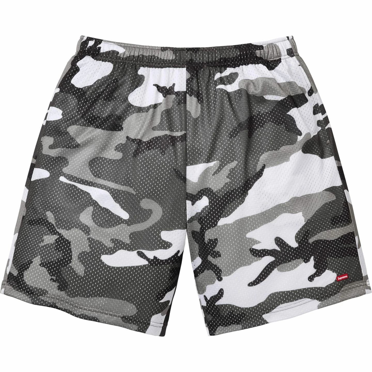 Supreme Small Box Baggy Mesh Short Snow Camo