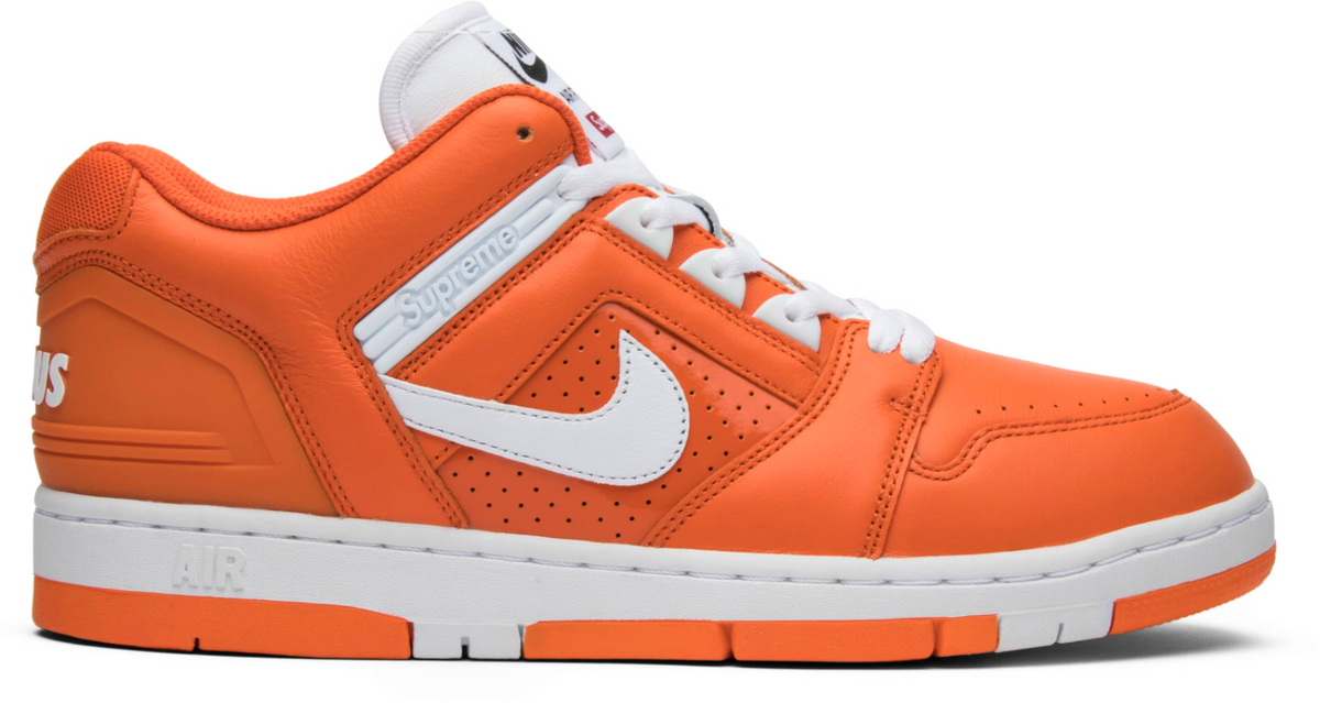 AA0871-818 Supreme à Nike SB Air Force 2 "Orange Blaze" (Men's)