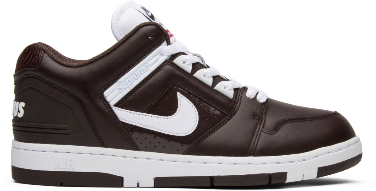 AA0871-212 Supreme à Nike SB Air Force 2 Low "Baroque Brown" (Men's)