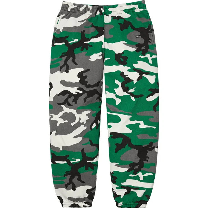 Supreme Small Box Sweatpant Green Camo