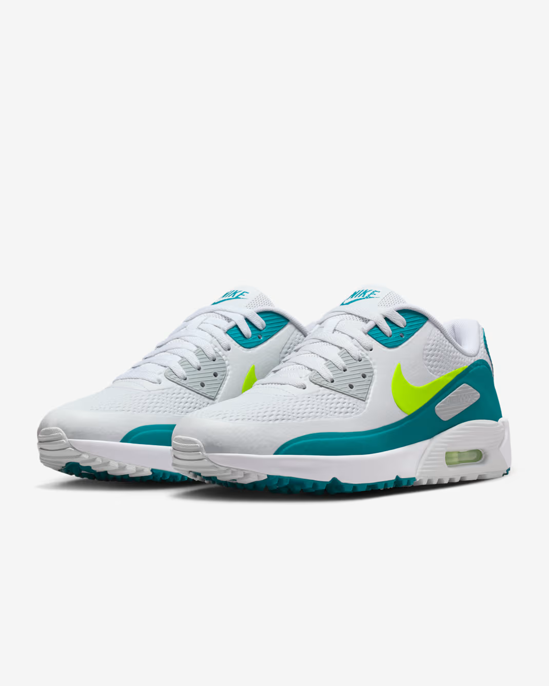 HV9305-104 Nike Air Max 90 Golf White Bright Spruce Volt (Men's)