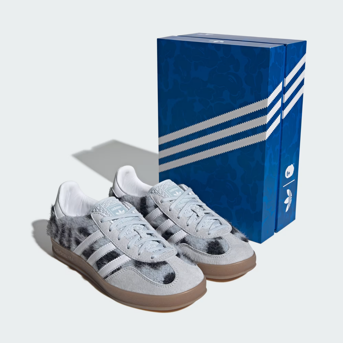 JS4598 atmos pink adidas Originals Gazelle Indoor Trinity Leopard Blue
